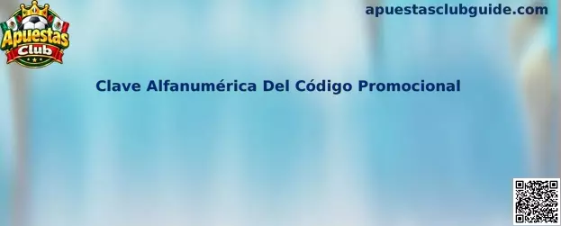 Guía visual de Apuestas Club para identificar y revisar una clave alfanumérica de código promocional